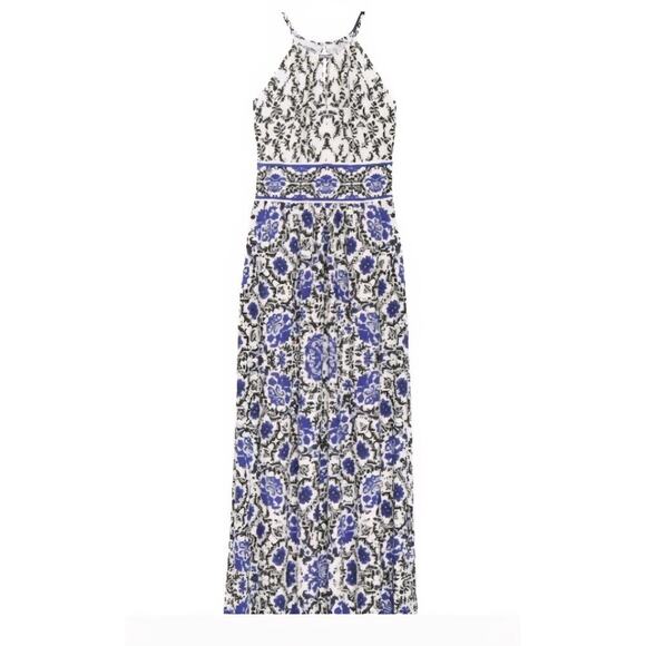 London Times Maebe Jersey Maxi Sundress Boho Paisley Floral 6. - Picture 1 of 7